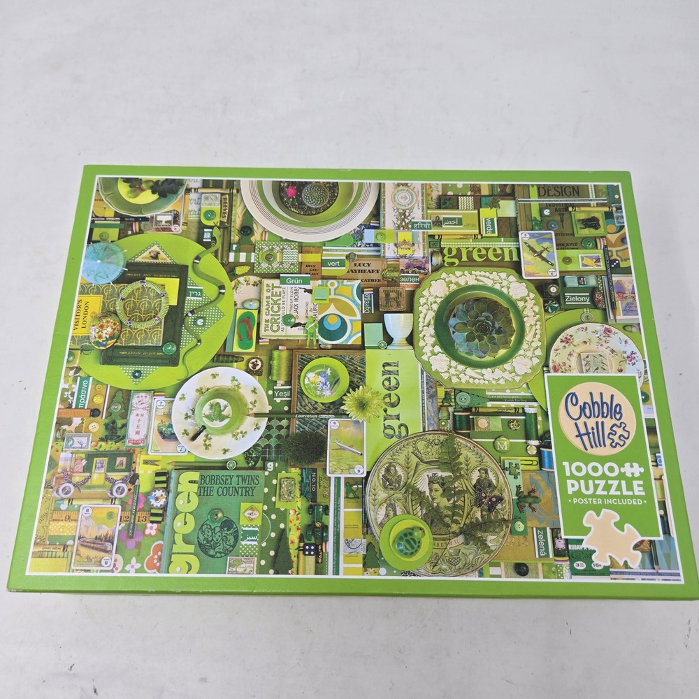 Cobble Hill Green Rainbow Project 1000 Piece Jigsaw Puzzle Shelley Davies Art